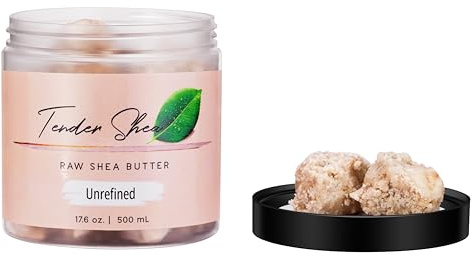 Organic Unrefined Shea Butter 500ml (16.9 oz) | 100% Pure Natural Moisturizer for Dry Skin, Hair & Body – Deeply Nourishing, Soothing & Multi-Purpose Beauty Butter
