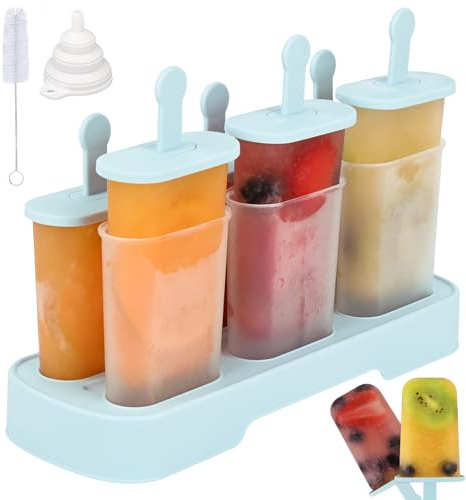 WMKGG Popsicles Molds Set, 6 PCS Ice Pop Mold,Ice Cream Mould