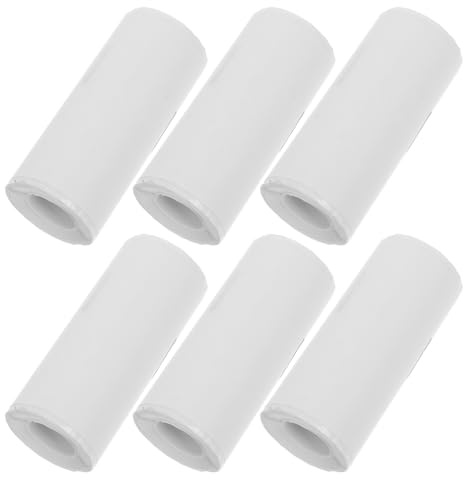 FUNOMOCYA Papier Thermique Autocollant Blanc 57x25 Mm pour Mini Imprimantes Thermiques de Poche, Rouleau de 5, Compatible pour Impression D’étiquettes, Notes et Reçus, Usage Bureau