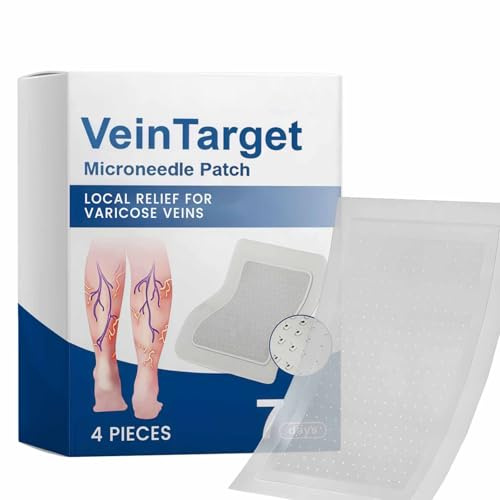 Vein Target Pansements à micro-aiguilles Traitement des varices pour les jambes avec des ingrédients naturels pour tous les types de peau Améliore l'apparence des jambes Nouveau Leg Renew 2026
