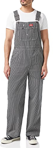 Dickies Herren Latzhose Hickory Bib Overall, Mehrfarbig (Hickory Stripe), 36 /L34 (Herstellergröße: 36/34)