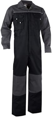 DASSY® Cannes Zweifarbiger Overall mit Kniepolstertaschen - Größe L - DUNKELBLAU/KORNBLAU