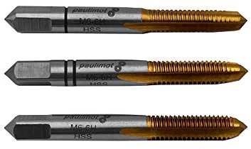 PAULIMOT Hand-Gewindebohrer-Satz 3-teilig M6 x 1