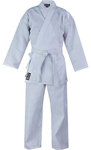 Blitz Lightweight Karate Suit - White, 00/120cm