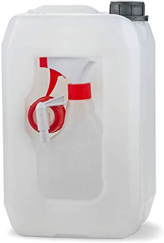 Octopus Bidon de 5 litres/bidon en Plastique de 5 litres/bidon combiné avec Robinet de vidange/bidon d'eau de 5000 ML avec Robinet de vidange/Robinet et Vaporisateur de 330 ML ou Flacon Pompe