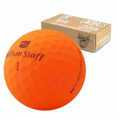 24 Wilson Staff Dx2 / Duo Soft Optix - Pelotas de Golf AAAAA, Color Naranja, Acabado Mate, Pelotas de Golf usadas