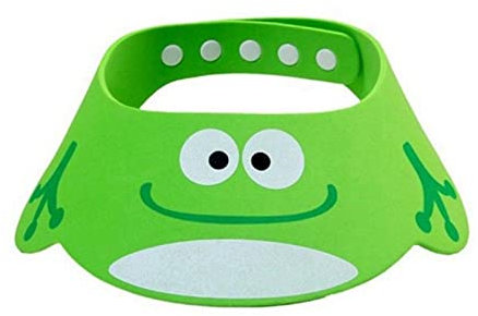 BABESA Baby-Badevisier, Kinderduschhaube, Shampoo-Hut, Badevisier, verstellbares Baby-Shampoo, Haarwaschschild for Kinder, wasserdicht, klein, leicht zu tragen.(Farbe Pink) (Color : Groen)