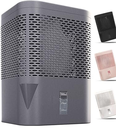 BonAura® AirOne Luftentfeuchter ohne Strom bis 23m² I 360° Belüftung I Raumentfeuchter mit Ausgießer & 680g Luftentfeuchter Granulat I Schimmel- und Geruchsschutz I Raum Entfeuchter Wohnung