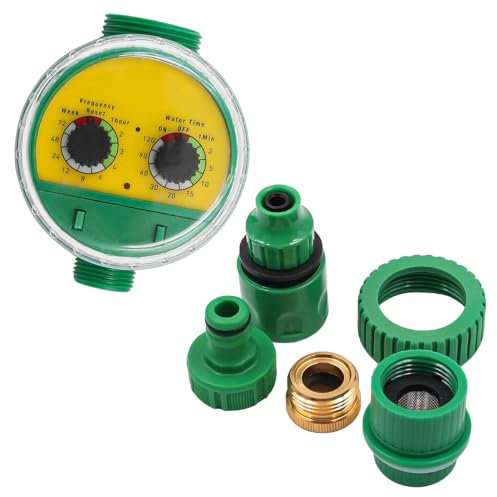 ZONADAH Timer dell'acqua, controllore del sistema di irrigazione del giardino, tubo, rubinetto, timer, computer, impermeabile, controllo automatico elettronico multifunzionale per giardino, prato