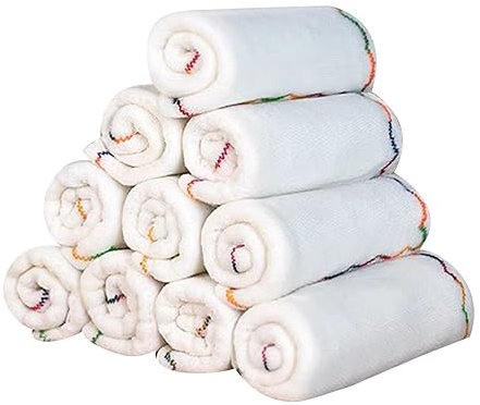 Panno per lavare i piatti, 12 strati, resistente all'olio, facile da lavare, in fibra di legno, tessuto da cucina, senza pelucchi, strofinacci non addensati, per pulire la tavola,