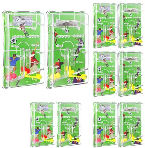 ZOPJUMA Flipperspiel Fußball, 10 Stück Flipper Spiel Fußball Mitgebsel, Flipperspiel Fußball Kinder Geschicklichkeitsspiel, Mini Flipperspiel Fußball, Mädchen Jungen Fußball Party Mitbringsel