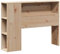 vidaXL Kopfteil, Bettkopfteil mit Stauraum, Freistehend Betthaupt für Holzbett Einzelbett, Holzkopfteil Bettzubehör Schlafzimmer, 100cm Massivholz Kiefer