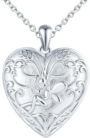 MICYUMI Collier avec pendentif en forme de cœur en argent sterling 925 pour femme, Petit, Argent
