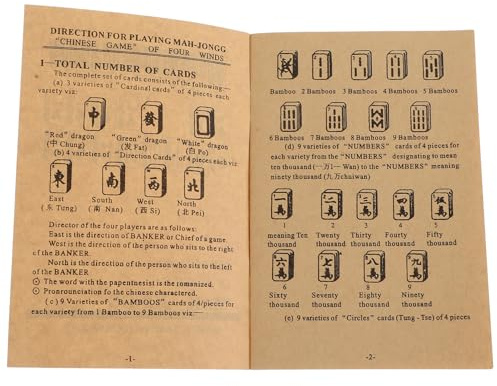 Manuale Istruzioni Mahjong Cinese Guida Completa per Principianti | Analisi Regole e Tecniche, Istruzioni Passo Dopo Passo, Carta, per Appassionati e Principianti