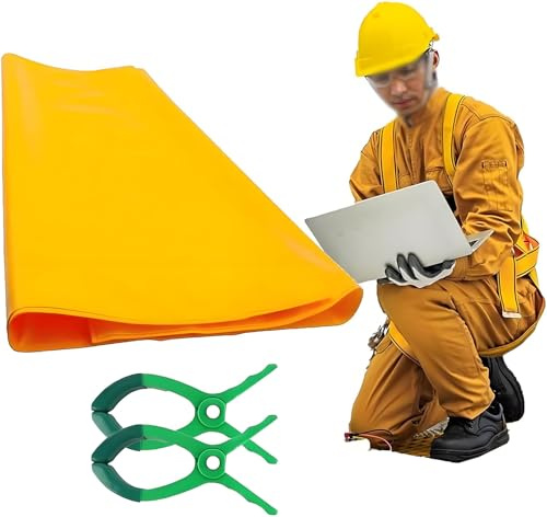 Drmoxin Manta De Seguridad Aislante De Resina EVA, Cubierta Aislante Eléctrica De Alta Tensión, Tapete Protector Antielectrocución para Mantenimiento Eléctrico 0.4kv-100 * 200cm