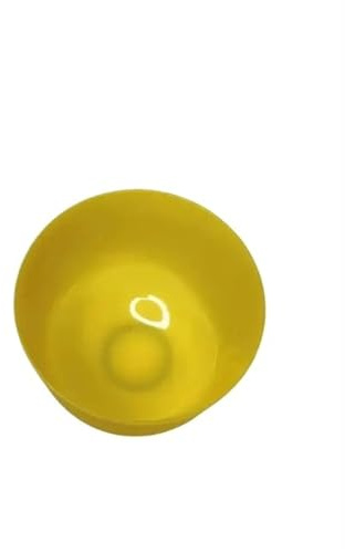Klangskål i kvarts 432hz/440hz 20 cm inställd E Note gul kristall sjungande skål kristall sjungande skål för chakran för ljudläkning (440 hz E)