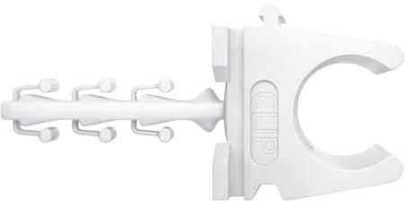 fischer Steckfix SF plus RC IEC 16, Einhandmontage, Leichte Montage durch Langloch, Aus hochwertigem Nylon ohne Halogene und Silikon, Koppelung von bis zu drei Rohrclips, 100 Stück