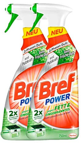 Bref Power-Fettlöser Spray 750ml, 2er Pack (2 x 750 ml)