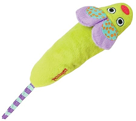 Petstages Jouet pour Chat Green Magic Mightie Mouse - avec Herbe à Chat