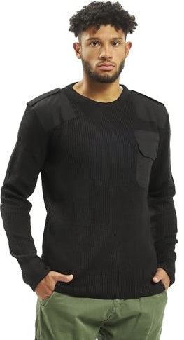 Brandit Bw Pullover Sweater Homme, Noir, M