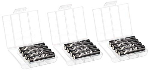 WSB 12x Hochleistungs- Micro Akku LSD Plus NI-MH 1,2V 930 mAh Low self-Discharge AAA + 3X 4er Box ideal für DECT Telefon Phone MP3 Solarlampe LED Taschenlampe Stirnlampe