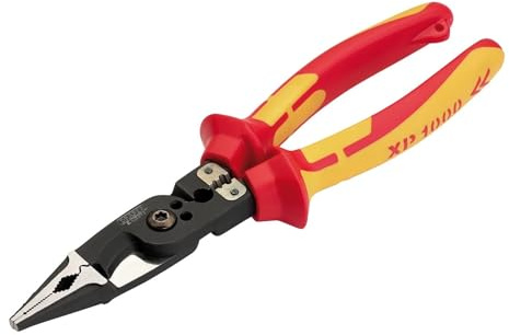 Draper 94605 XP1000 VDE Tethered 8-in-1 Electricians Pliers, 215mm