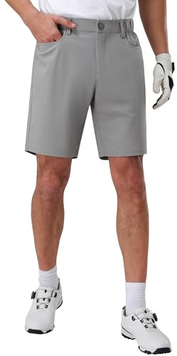 Pioneer Camp Short de Golf Homme Élégant - Design Moderne avec Poches Fonctionnelles, Résistant à l’Usure, Gris, 30