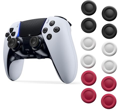 NEWDERY Joystick Replacement Grip Caps for PS5/PS4 Controller