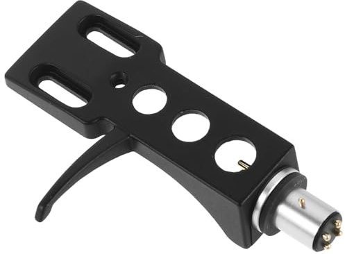MOTHNUR Soporte para Cabezal Phono Negro, Pieza de Repuesto para Tocadiscos Vinilo, Accesorio Compatible Cartuchos Fonográficos para Dj, Montaje Estable y Duradero, 1 Unidad