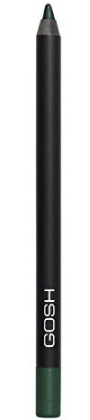 GOSH Velvet Touch Eyeliner & Kajal mit weicher Textur für einfaches Auftragen | wasserfest & hohe Deckkraft | perfekt zu Maskara | mit pflegendem Vitamin E & Jojobaöl | vegan & parfümfrei (Woody Green)