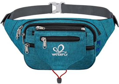 Waterfly Bum Bag Fanny Pack for Men Women Large Waist Pack with Multi Pockets for Running Hiking Camping Workout Cycling
