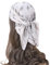 FAIRYGATE Damen Bandana Halstuch Platz Seidentuch Drucken Tuch Schal Kopftuch Seide Multifunktion 70x70cm 29016