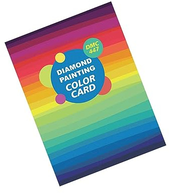 kesurpae Omfattande DMC-färgkarta för Diamond Painting Book 5D Diamond Art Referensguide