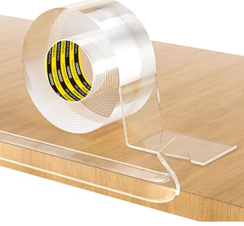 COUMENO Clear Edge Protector,Safe Corner Protector, Anti-Sharp Edge Protector, for Furniture, Drawers, Tables, Cabinets 1.6inX9.84FT
