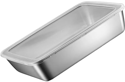 Vassoio da portata in acciaio inox, vassoio per grigliare, preparare e servire, accessori per barbecue, per verdure, pesce, carne, frutti di mare