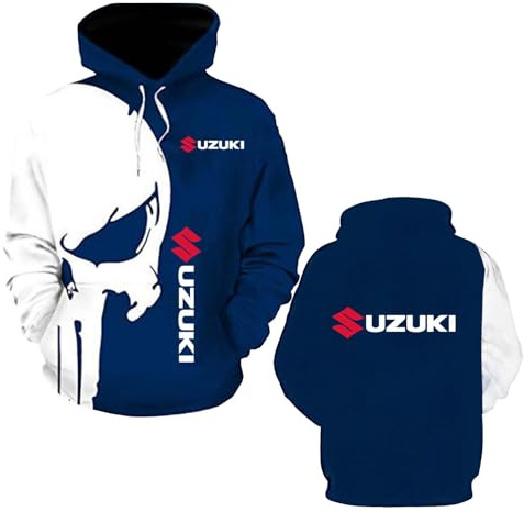 WDGYZZXJ Tuta con Cappuccio da Uomo per su.ZU.K.I. Felpa Giacca Primaverile Autunnale Maniche Lunghe Stampa-E||l