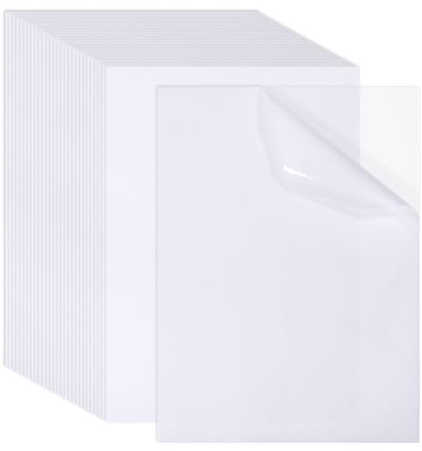 GLOBLELAND 30 hojas A4 autoadhesivas, papel Washi semitransparente imprimible para impresora de inyección de tinta, álbum de fotos, diario, decoración de álbumes de recortes, 21 x 29,7 cm