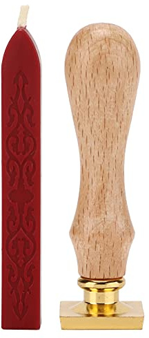 Baxnore Kit de sellos de cera con exquisito diseño de hojas de árbol, cabezal extraíble, laca de fuego, juego de cera para sellar tarjetas decorativas, invitaciones y cartas (Hojas)