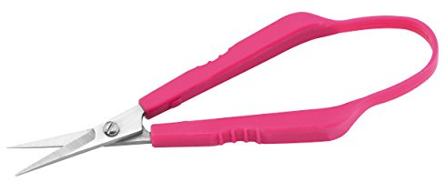 Westcott E-13103 00 silhuettsax med fjädermekanism rostfria blad, plasthandtag, 10 cm, rosa