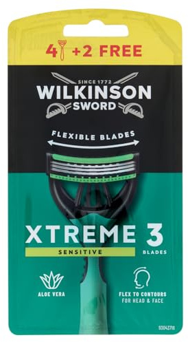 Wilkinson Sword Xtreme 3 Sensitive Disposable Razors - 6 Count