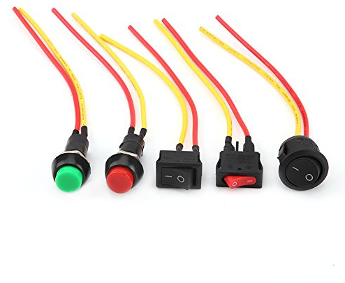 Interruttore on/off SPST universale per interruttore a bilanciere per moto