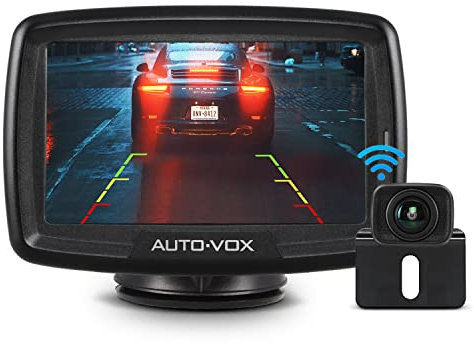 AUTO-VOX CS2 Digital Wireless Reversing Camera kit, Stable Signal Rear Camera, Super Night Vision Backup Camera and 4.3 Rear View Monitor for Vans,Trucks,Camping Cars,RVs