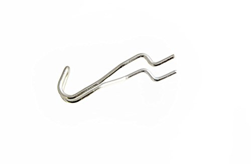 Euroslot Lot de 100 crochets doubles pour panneau perforé 19 mm – 25 mm