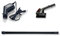 INVICTUS ONE Kit d'Accessoire pour Aspirateur à Main, 1 Brosse 2en1 + 1 Tuyau à Rallonge Flexible 63 cm + 1 Adaptateur Voiture-Vu à la Télé, Noir