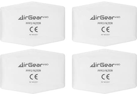 AirGearPro F-200 Filtres pour Masque de Protection Respiratoire D-200, Réutilisable, Anti poussière pour Peinture, Travaux, Bricolage, Ponçage