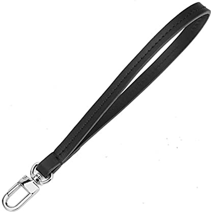 Cinturino da polso in vera pelle a mani libere Cinturino da polso di ricambio con fibbia per borsa portafoglio frizione portachiavi