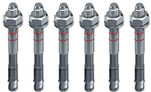 M8 x60mm - 10 Stück/Schwerlastanker OPTION 7 Bolzenanker verzinkt mit ETA Zulassung in Industriequalität Ankerbolzen Keilanker Schwerlastdübel