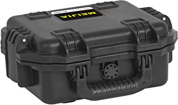 MEIJIA Premium Waterproof Hard Camera Case,Hard Case with Customizable fit Foam,Full Protection with Light&Convenient Design (11.8X9.82X4.7)