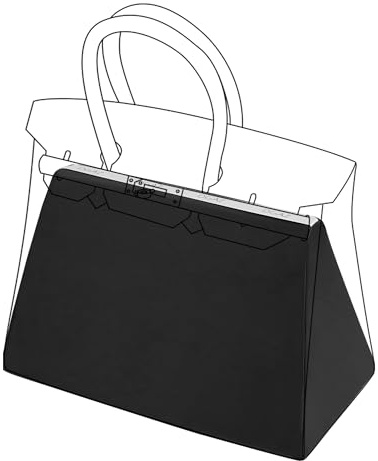 DGAZ Soie Coussin de Sac à Main Pour Sac à Main de Luxe Birkin 25/30/35/40, Organisateur de Sac à Main Soie, Femmes Organisateur de Sac à Main (BK25, Noir)