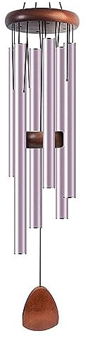 Zyqixluk Carillon à Vent Grand Ton Profond carillons a Vent Exterieur,Carillons éoliens en métal Aluminium,Decoration Jardin Zen décoration extérieure pour Jardin, Cour, Patio et Maison,Violet